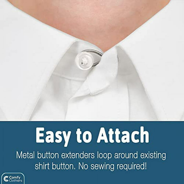 Shirt Collar Extenders (2pcs, Grey) Make your shirt comfortable again