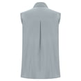 thumbnail image 3 of Pullover Women Elegant Sleeveless Classic Collar Button School Outfits for Teachers,Light Gray,5XL, 3 of 7