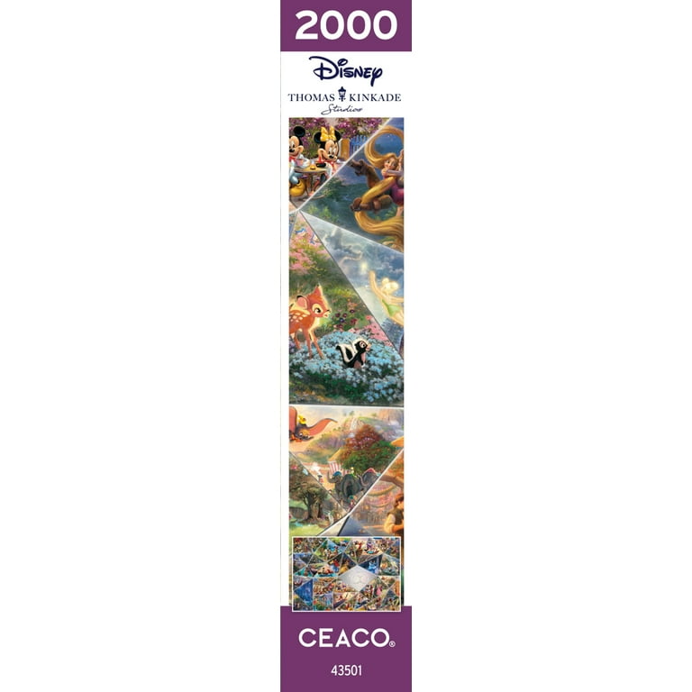 Ceaco - Disney's 100th Anniversary - Thomas Kinkade - 100th Anniversary  Collage - 2000 Piece Jigsaw Puzzle
