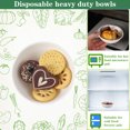 thumbnail image 6 of Abaima 100 Pack 9 oz Paper Bowls 100% Compostable, Heavy-Duty Quality Natural Disposable Bagasse, Eco-Friendly Biodegradable Made of Sugar Cane Fibers, 6 of 7