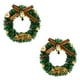 thumbnail image 2 of Mini guirnalda magnética navideña | Decoración festiva para el refrigerador con campanas y estrellas | Pack de 2 coronas de plástico para decorar el hogar y la oficina en Navidad, 2 of 6