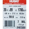 thumbnail image 3 of 20' x 89' 7 Mil Husky Brand Shrink Wrap - White, 3 of 6