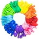 thumbnail image 1 of Juego de globos arcoíris (paquete de 100) 12 pulgadas, colores brillantes surtidos, hechos con látex multicolor fuerte, para uso con helio o aire, 1 of 5