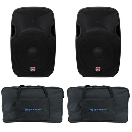 (2) Rockville SPGN158 15  3200W DJ PA Speakers 8-Ohm+Weatherproof Speaker Bags price history on PriceWatchPro