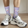 thumbnail image 6 of KLL Swan With Stars Print Cool Socks Men's Women's Crew Socks Funny Crazy Novelty Stockings, 6 of 6
