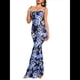 thumbnail image 2 of Vestido Maxi Bohemio de Verano para Mujer, con Estampado Floral, Tirantes Finos, Sin Mangas y Ajustado Negro L, 2 of 8