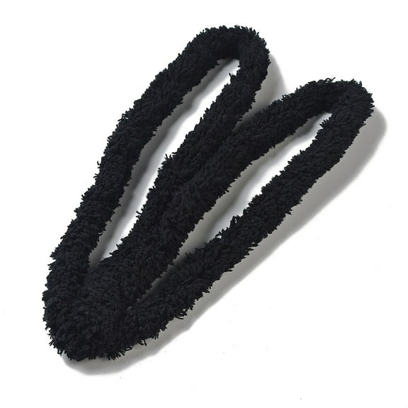 Polyester Plush Sticks Chenille Stems Pipe Cleaner for Doll Making Black 1400x17mm