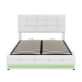 thumbnail image 4 of Bellemave Full Size Modern Wood Platform Bed with Lift Up Storage, White, 4 of 5