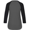 thumbnail image 3 of Women's '47  Gray San Antonio Spurs High Rise Frankie Raglan Long Sleeve T-Shirt, 3 of 3