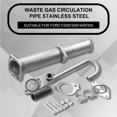 thumbnail image 2 of Piezas De Automóviles, Tubo De Recirculación De Gases De Escape Antioxidante Egr De Acero Inoxidable Con Estructura Estable Para Ajuste Para Ford F250 F350 F450 F550 Minnieouse VI003275-00, 2 of 7