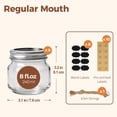 thumbnail image 2 of 8 oz Regular Mouth Mason Jars,6Pcs Glass Jars for Home Cooks Making Jam and Jelly, and Crafters Creating DIY Candles and Party Favors, Canning Jar with Lids and Rings，Includes Labels & Twine, 2 of 8