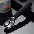 thumbnail image 4 of Cuchara para Helado Ganfancp con Mango Blando Cuchara de Cocina Resistente para Galletas Helado Sorbete Negro, 4 of 7