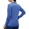 thumbnail image 6 of MoFiz Women's Long Sleeve Golf Polo Shirts Quick Drying Casual Workout Tops Shirts Sky blue S, 6 of 9