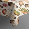 thumbnail image 4 of Brown Mushroom Leaf Light Pattern Rectangle Tablecloth 60"x120",Waterproof Polyester Rectangle Table Cloth, Wipeable Spillproof Polyester Tablecloth for Dining, Camping, Indoor and Outdoor, 4 of 6