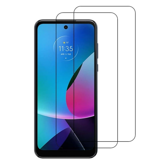 [2 Pack] Tempered Glass Screen Protector Frontier Protective Protector Clear Cover for Motorola Moto G Play 2023