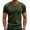 Army Green, variant on Yiaimeir Men's Loose Stretch Quick Dry Breathable Sport Vintage Short Sleeve Streetwear,Size M-3XL