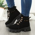 thumbnail image 4 of B91xZ Bottes pour Femmes Imperméables à Enfiler, Noir 8.5, 4 of 5