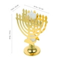 thumbnail image 2 of WEUVEB LED Pillar Candles Battery Operated Golden Flameless Candle Lights for Festive and Party Decor, 2 of 5
