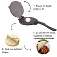 thumbnail image 6 of ARC USA 0020 Cast Iron Tortilla Press 6.5 inch Heavy Duty Tortillas Dough Presser, 6 of 7