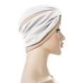 thumbnail image 4 of Womens Fashion Elastic Solid Color Comfortable Cap Beaded Large Cap for Women, 4 of 4