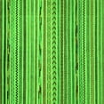 thumbnail image 1 of Ahgly Company Indoor Square Oriental Green Modern Area Rugs, 4' Square, 1 of 4