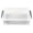 Grey, variant on 1Pc Clear Plastic Pencil Boxwith Purple Clamshell Lock, Portable Utility Makeup Container, Visible First-Aid Box Shell