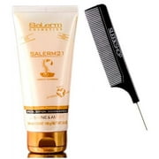 Salerm Cosmetics 21 Leave-In Conditioner, Jasmine & Amber Silk Protein, Special Edition (w/ Sleek Comb) Salerm21 B5 Hair (6.9 oz / 200 ml)