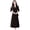 Black, variant on Joernso 2Pcs/Set Women Outfit Commute Trendy Comfortable Mid-length Light Luxury Streetwear Sling Spring Coat Dress Spring Clothing