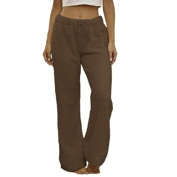 Outfmvch Fuzzy Pajamas for Women Baggy Pajama Pants Fall Pajama Pants Women Pajamas Cotton Sleep Shorts Women's Cotton Pajamas Women’s Pajamas Brown S