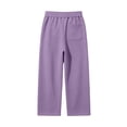 thumbnail image 4 of Hurxie Boys Baggy Sweatpants Boys Straight Wide Leg Open Bottom Joggers with Pockets Drawstring Kids Athletic Pants, 4 of 7
