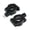 Black-22mm-M8, variant on Suitable for Pair 7/8" Inch 22mm 25mm Handlebar 10mm 8mm Thread Motorcycle Mirror Mount Clamp Rear View Mirror Holder Adapter Silver Black