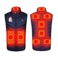thumbnail image 3 of Gamivast Quilted Heated Vest for Women and Men Printed 9 Heating Zones and 3-levels Zip Up Stand Collar Quilted Jackets Thermal Sleeveless Washable USB Rechargeable Coats Pockets 5Xl no Power Bank, 3 of 7