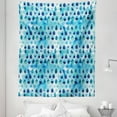 thumbnail image 1 of Navy and Teal Tapestry, Abstract Blue Watercolor Drops Aquarelle Art Rain Teardrop Quirky, Fabric Wall Hanging Decor for Bedroom Living Room Dorm, 5 Sizes, Turquoise Navy Blue, by Ambesonne, 1 of 1