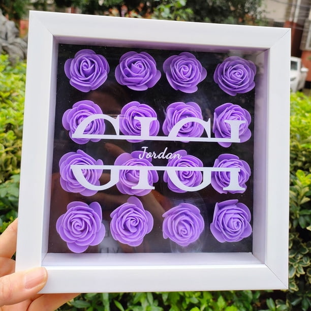 Boîte d'ombre personnalisée pour maman avec nom, cadre photo Boîte d'ombre personnalisée pour maman avec nom, cadre photo