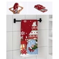 thumbnail image 7 of Red Christmas Bath Towels for Bathroom Set,Luxury Microfiber Towels Gifts for Women,Quick Dry Beach Kitchen Hand Hair Face Towel and Dish Washcloth,Xmas Tree Gnomes Poinsettia Snowflake Towels+Set, 7 of 7