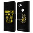 thumbnail image 1 of Head Case Designs Officially Licensed Cobra Kai Composed Art Logo Leather Book Wallet Case Cover Compatible with Google Pixel 3a, 1 of 6