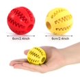 thumbnail image 2 of 2 pelotas de juguete para perros, pelota de goma para masticar, no tóxica, resistente a las mordeduras, pelota de juguete interactiva con rompecabezas para entrenar la inteligencia de perros pequeños, 2 of 5