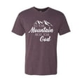 thumbnail image 2 of Wild Bobby Tell Your Mountain About Your God Inspirational/Christian Men Premium Tri Blend Tee, Vintage Purple, XX-Large, 2 of 5