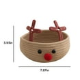 thumbnail image 2 of ACDANC 2026 New Christmas Basket with Reindeer Design,Cute Gift Basket for Holiday Storage,Christmas Gift and Candy Basket Christmas Gift Basket, 2 of 7