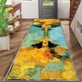 thumbnail image 2 of 2x6 FT Kitchen Runner Rugs Non Skid Washable, Faux Wool Rug Runners for Hallways Bathroom Carpet Runner, Soft Indoor Modern Floor Rug for Entryway Laundry Room, 2 of 11