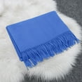 thumbnail image 4 of Splozh Women's Long Knit Scarf Winter Women Scarf Pashmina Shawls for Evening Dress Bridesmaid Wedding Bridal Winter Warm Long Large Scarves Blue,One Size, 4 of 5