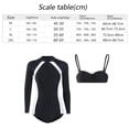 thumbnail image 3 of Maillot de Bain une Pièce à Manches Longues pour Femmes Fermeture Éclair Surf, 3 of 6