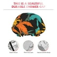 thumbnail image 4 of KLL Palm Trees Pattern Shower Cap & Bath Cap for Women,Reversible Oversized Waterproof Shower Caps for all Hair Lengths,Elastic Reusable Bathing Hair Cap, 4 of 7