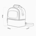 thumbnail image 4 of Bolsa de pañales Estación de bebé bolsillo con cremallera parte posterior de , puede contener teléfonos móviles Amarillo Yotijar Mochila de maternidad de momia, 4 of 4