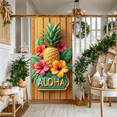 thumbnail image 5 of Colorful Floral Aloha Tropical Banner Decorative Hibiscus Pineapple Design for Luau Party Beach Celebration Summer Events, 5 of 8