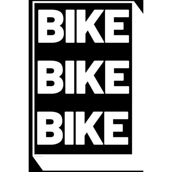 Bike Bike Bike: 6x9 (ca. A5) Tourenbuch für Motorradfahrer: Notiere Highlights, gefahrene Kilometer, Erlebnisse und vieles mehr (Paperback)