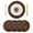 White, variant on Retro Wooden Board Round 13 Inch Placemats Set of 4, Western Country Farmhouse Brown Wood HeatResistant Non Slip Place Mats for Dining Table, Wipeable Braided Kitchen Table Mats for Housewarming