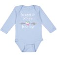 thumbnail image 3 of Inktastic Nonna and Nonno Love Me Heart Grandchild Boys or Girls Long Sleeve Baby Bodysuit, 3 of 5