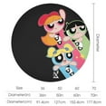 thumbnail image 2 of The Powerpuff Girls Round Tablecloth Print Decorative Table Cover Washable Table Cloths for Dining Party Picnic 50x50in, 2 of 8