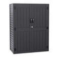thumbnail image 6 of Dextrus Outdoor Storage Shed,5.6 x 2.3 ft Lockable Resin Shed for Patio Furniture,Pool Accessories,and Garden Tools,Waterproof Dark Gray, 6 of 6